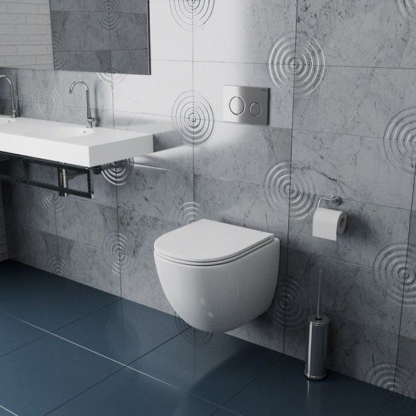 Унитаз подвесной Teymi Lina S безободковый, сиденье микролифт T40102