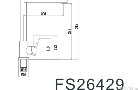 Смеситель для кухонной мойки Fmark (FS26429)
