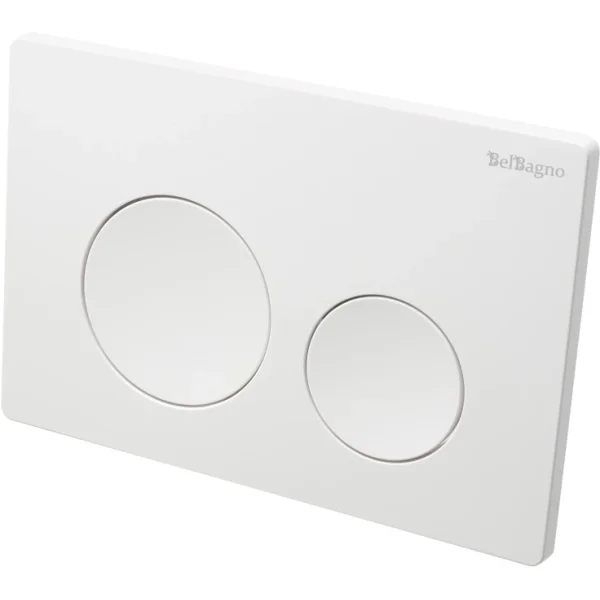 Кнопка смыва BelBagno BB-03C-BL для инсталляции, белый глянец