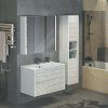 Тумба-умывальник COMFORTY "Женева-90" дуб белый с раковиной COMFORTY 90E