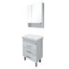 Тумба-умывальник COMFORTY "Никосия-60Н" дуб белый с раковиной Fest 60 F01