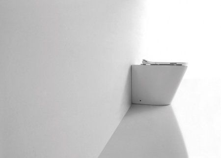 Унитаз приставной CeramaLux 3178, Бело-Глянцевый