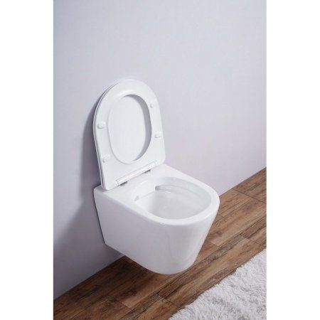 Унитаз подвесной Esbano Clavel безободковый, белый