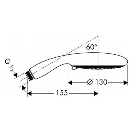 Душевая лейка Hansgrohe Raindance 28549000 хром
