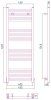 Полотенцесушитель водяной Сунержа Модус 30-0250-1240 1200x400 белый матовый