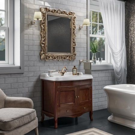 Мебель для ванной Tiffany World Veronica Ver 90/C noce/br 90 орех/бронза