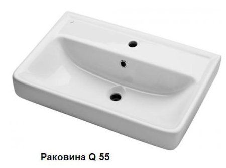 Тумба с раковиной Aquaton Йорк 1A170501YOAV0 55 белый/ясень фабрик