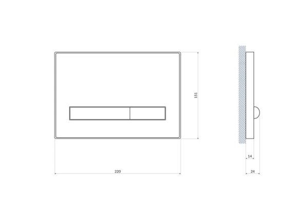 Кнопка PILOT для LINK PRO/VECTOR/LINK/HI-TEC стекло белый 60195, белый