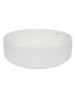 Раковина накладная круглая, AQUAme AQM5012 цвет белый матовый 355x355x120