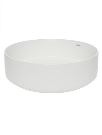 Раковина накладная круглая, AQUAme AQM5012 цвет белый матовый 355x355x120