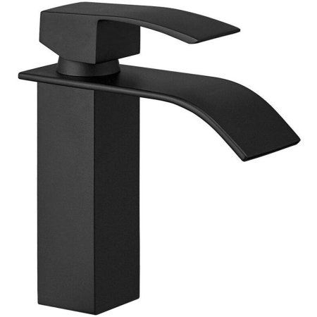 Смеситель для раковины (умывальника) REA FALCON BLACK 18 черный низкий, REA-B0253