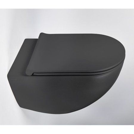 Комплект 4в1 инсталляции с WC и клавишей Valsir KIT VSCR 7317NEMT Slim P1 черный матовый/хром