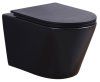 Унитаз подвесной Esbano Clavel безободковый, черный матовый