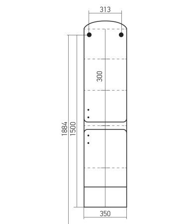 Пенал MIXLINE Грас-35 белый правый (527490)