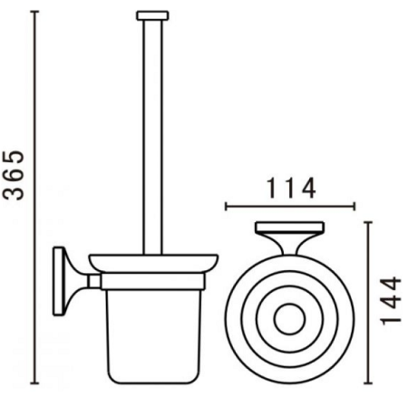Ершик Art&Max Bohemia AM-4281-Cr хром