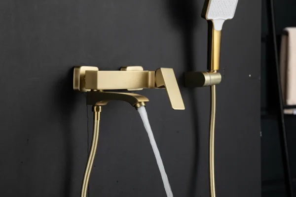 Смеситель для ванны Frap F3US27KG6-VE3, сатин золотой