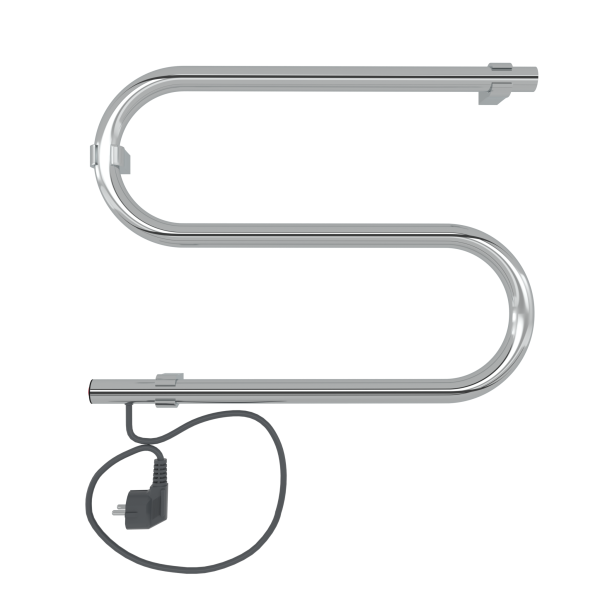 Полотенцесушитель Электрический S - образный INDIGO SE1-32-45v, Полированный