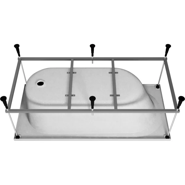 Акриловая ванна Vincea VBT-2B150-FR 150x70 см, белый