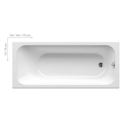 Ванна акриловая Ravak Chrome C741300000 170x75