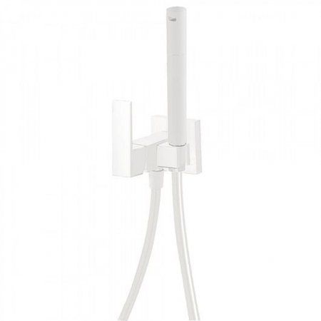 Гигиенический душ со смесителем TRES Cuadro 00612301BM белый матовый