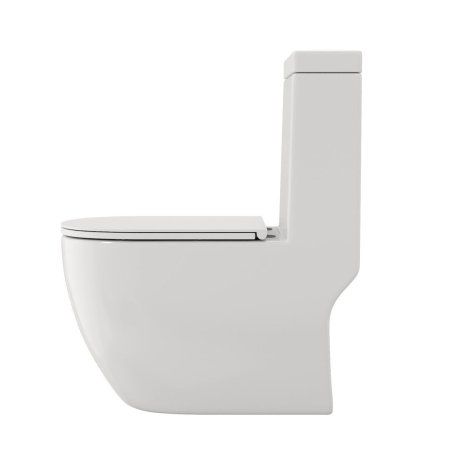 Унитаз напольный Моноблок Teymi Lina безободковый, сиденье микролифт T41102