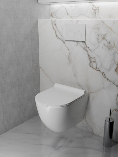 Клавиша смыва Knotlor BIS102WY, белый