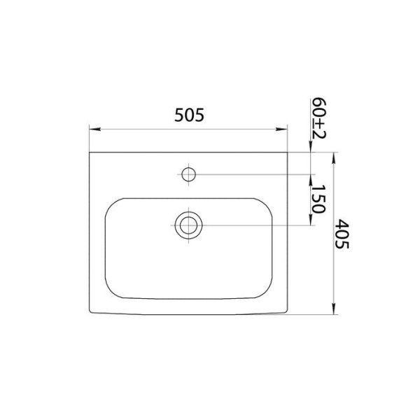 Тумба с раковиной IDDIS New Sena NSHEE5EG0WHP1iZM95CNK белый/бежевый