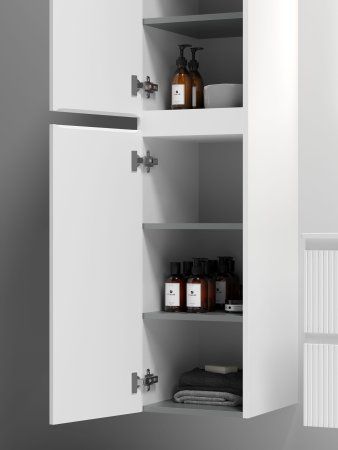 Шкаф-пенал SANCOS Snob T подвесной Bianco, 350х350х1650 мм,  PSNT35W