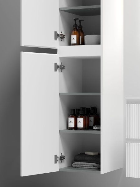 Шкаф-пенал SANCOS Snob T подвесной Bianco, 350х350х1650 мм,  PSNT35W