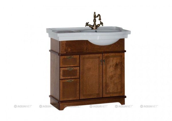 Тумба под раковину Aquanet Луис 00176987 90 темный орех R
