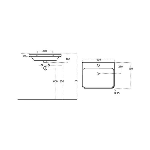Раковина Dreja Luxury 11060-KL