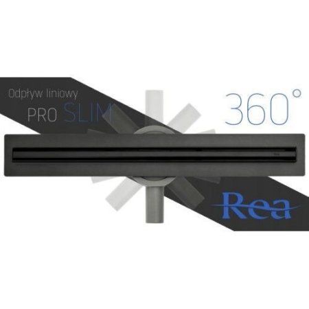 Душевой трап Rea Neo Slim Pro 700 Black G8901 черный