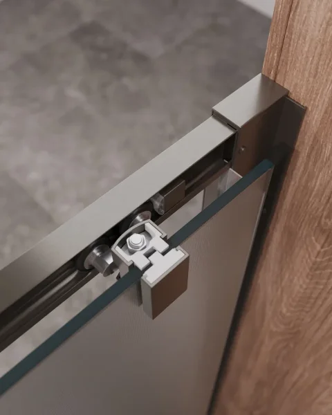 Душевая дверь Cezares Molveno MOLVENO-BF-1-120-P-GM 120 см, профиль оружейная сталь матовый, стекло текстурное