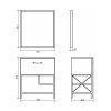 Тумба-умывальник COMFORTY Comforty Бредфорд-75 дуб темный с раковиной Comforty 75E