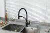 Смеситель для кухни с гибким изливом Frap F4552-6 черный