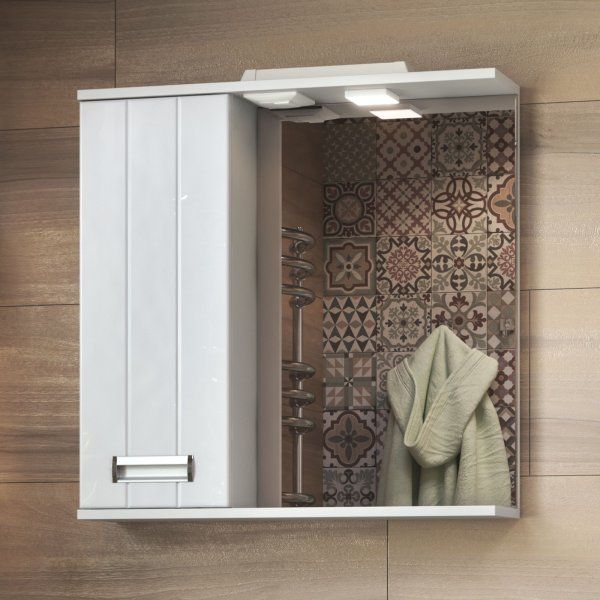Шкаф VIGO навесной с зеркалом Diana 700 (левый) со спотом (z.DIA.70.L.El)