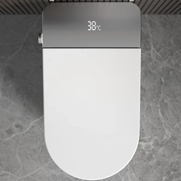 Электронный унитаз-биде напольный Ceruttispa Ester Smart CT10617 импульсный, безободковый, торнадо, с сиденьем микролифт, белый