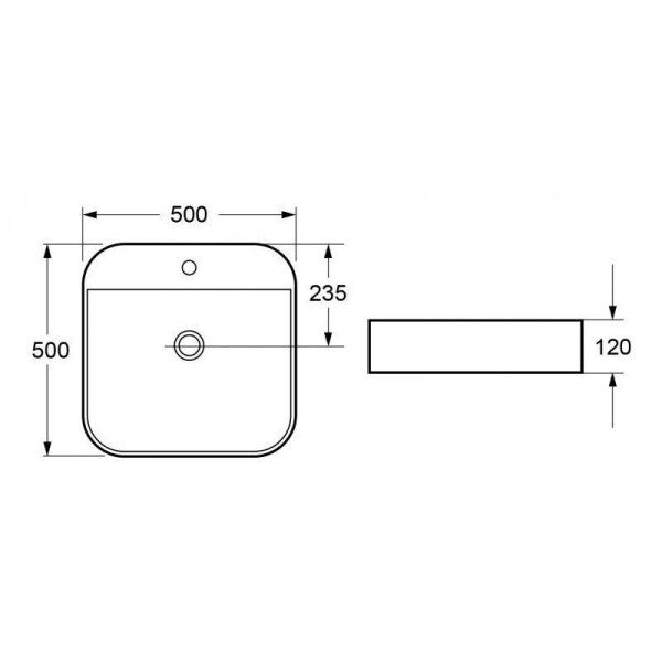 Раковина Cezares CZR-LFT-50-LVB 50 белый