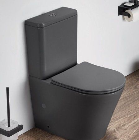 Унитаз напольный Ceramalux 2179 XMDH, темно-серый матовый