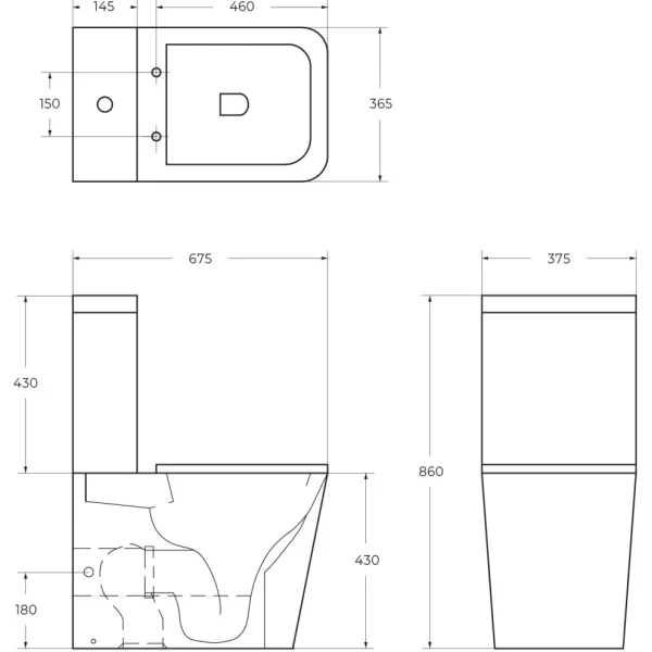Унитаз напольный BelBagno Ardente-R BB02093CPR/SC безободковый, без бачка, с сиденьем микролифт, белый