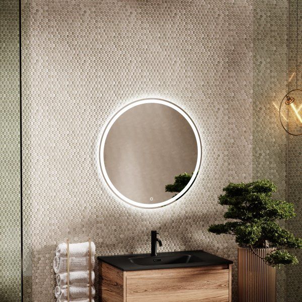 Зеркало для ванной комнаты SANCOS Bella D700 c подсветкой,  BE700