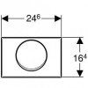 Кнопка смыва Geberit Delta 15 115.101.00.1 антивандальная