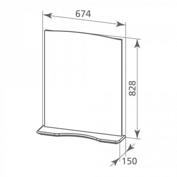 Зеркало Milardo Victoria 65 (VIPMC6TR50SM0MQR98LC)