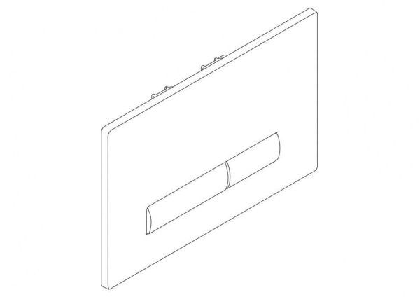 Кнопка смыва BelBagno Genova BB018-GV-BIANCO белая