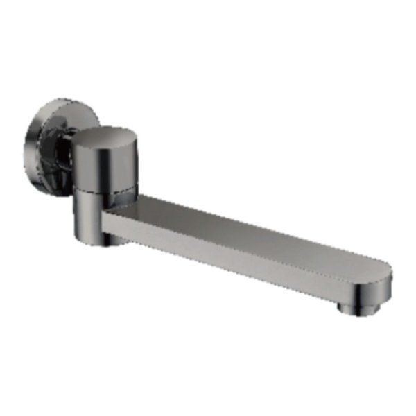 Излив поворотный встраиваемый Raglo для ванны и душа 23см латунь, графит (R473.72.09)