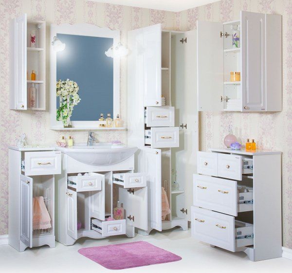 Шкаф навесной Бриклаер АННА 32 см правый, белый