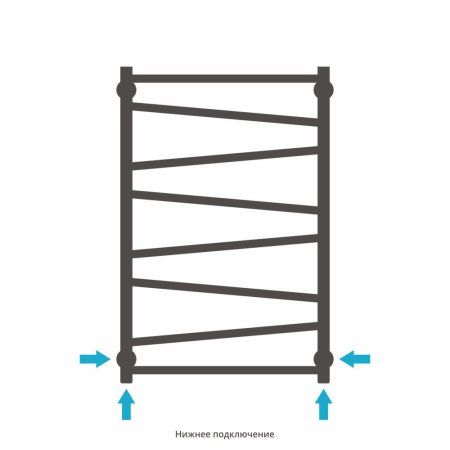 Полотенцесушитель водяной Сунержа Сирокко 30-0253-8050 800x500 белый матовый