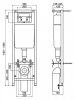 Система инсталляции для унитазов Vidima W3714AA с двойной панелью смыва