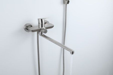 Смеситель для ванны Frap F22806, однорычажный, сатин