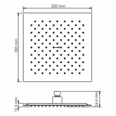 Встраиваемая душевая система  однорычажнаяWasserKRAFT A66209 черный